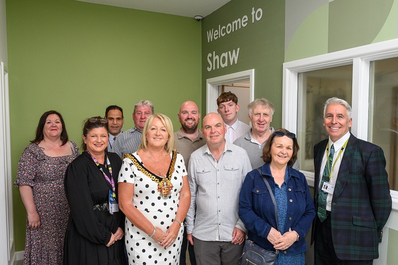 Brian Shaw's family with the Mayor of the City of Wolverhampton, Cllr Linda Leach and members of the Cygnet team