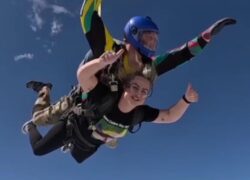 Holly Hunt, Senior Nurse, on the skydive