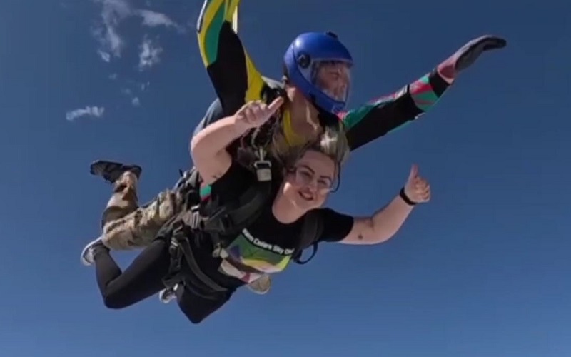 Holly Hunt, Senior Nurse, on the skydive