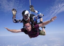 Pete doing his skydive