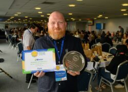 Chris with his National Lived Experience Award