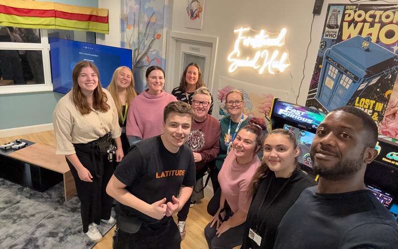 Experts by Experience and staff at Cygnet Bury Forestwood's new social hub