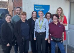 Hospital Manager Rosie and some of the team from Cygnet Appletree