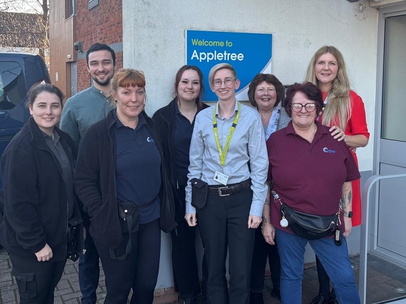 Hospital Manager Rosie and some of the team from Cygnet Appletree